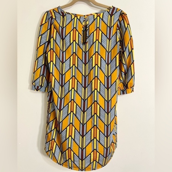 CL HEART 22 3/4‎ Sleeve Shift Dress Retro
Geometric Colorful Aztec Bold Medium - Picture 4 of 14